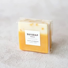 SETTLA GREEN Orange Calendula Solid Soap, Contains Pure Honey from Akashi City, Natural Materials, Additive-free, Moisturizing, For Whole Body, Sensitive Skin Friendly