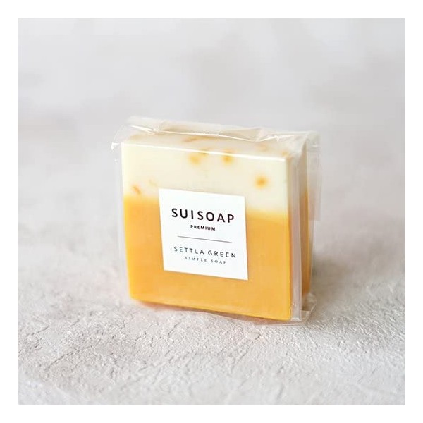 SETTLA GREEN Orange Calendula Solid Soap, Contains Pure Honey from