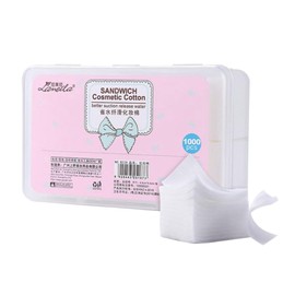 Healeved Cotton Wool Pads - 1000 Pcs Cotton Pads, Non-Fleecing, No Shed, 100% Pure Cotton Wool for Make-up Removal, Discs Face, Nails, Manicure - Disposable Make Up Remover Pads