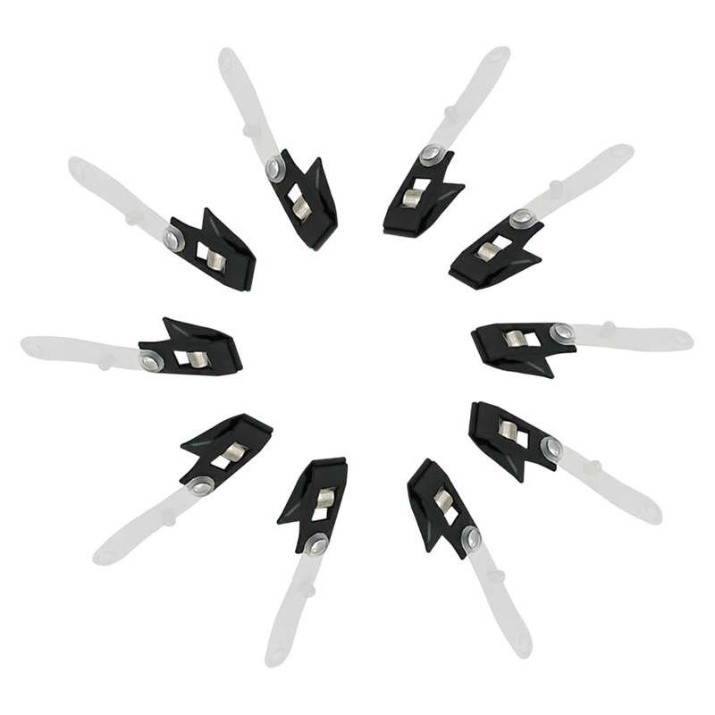 Generic 10x Flagpole Clips, Flag Stabilizer, Anti Wind Alligator Clips