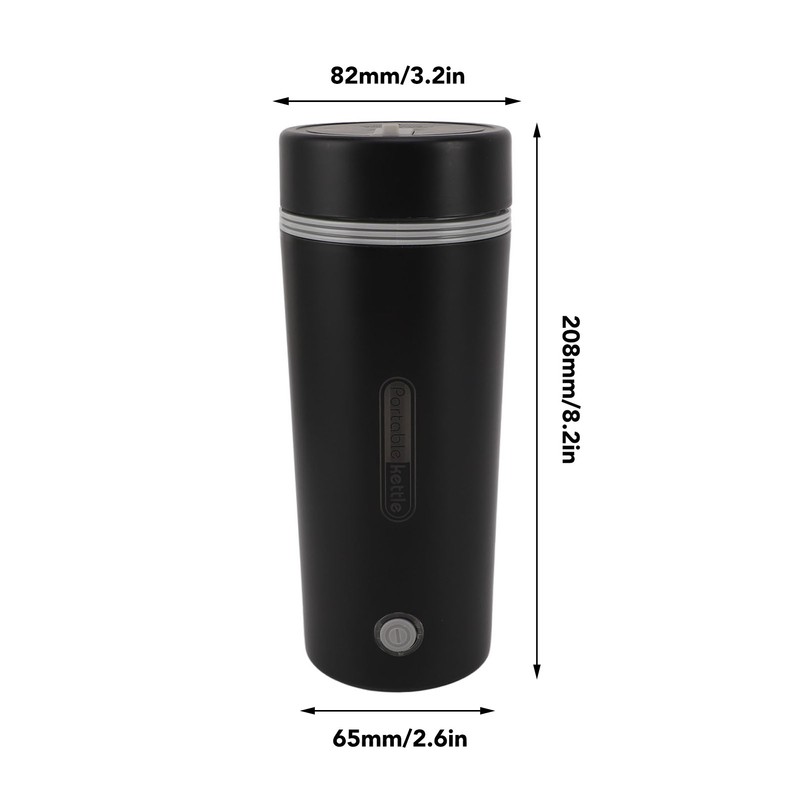 Travel Electric Kettle 300W 350ml Stainless Steel Automatic Insulation Portable