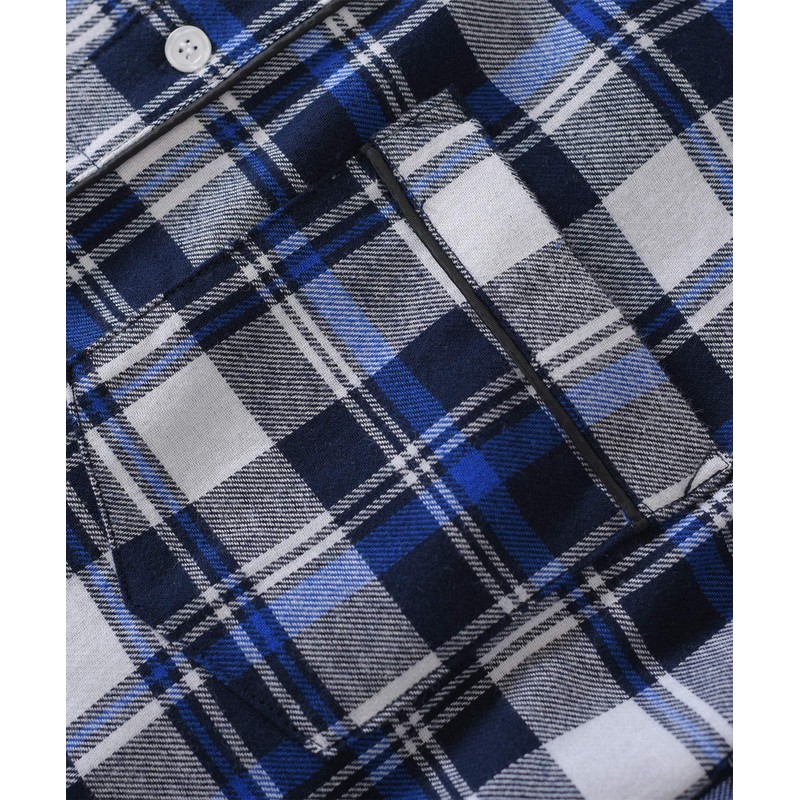 Latuza - Camisa de dormir de franela de algodón para