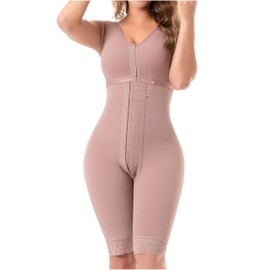 Sonryse 052 Full Body Shaper for Women Liposuction Compression Garments Fajas Colombianas Reductoras y Moldeadora para Mujer Faja Lipo Stage 2 Postparto Cocoa 2XL