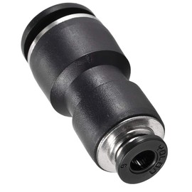 TA-VIGOR Plastic Straight Union Push to Connect Fitting 12mm to 6mm OD, Quick Install Compression Union, Pneumatic Air Tube Connector for Air Compressor and Vacuum System
