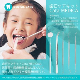 Cata-MEDICA 歯石ケアキット 歯石取り 器具 スケーラー 収納ケース付き ［一般医療機器］