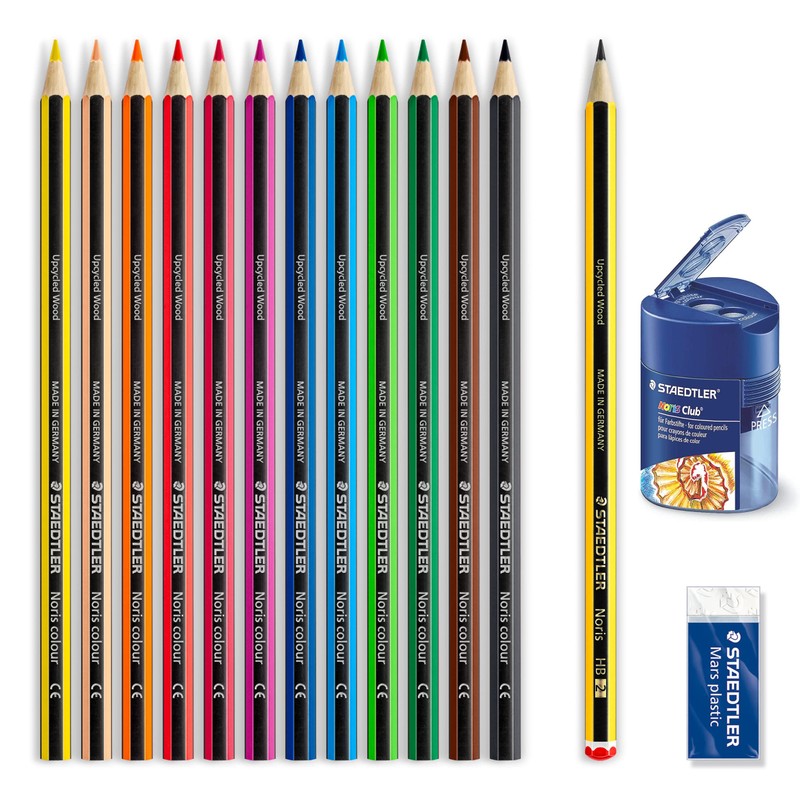 Staedtler Noris Colour Colouring Pencils, Non-Slip Soft Surface, High Break
