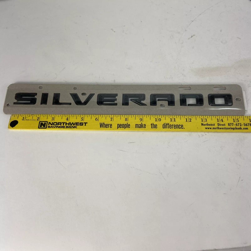 OEM Chevy Silverado Duramax Black Emblems Badge Logo OEM Black