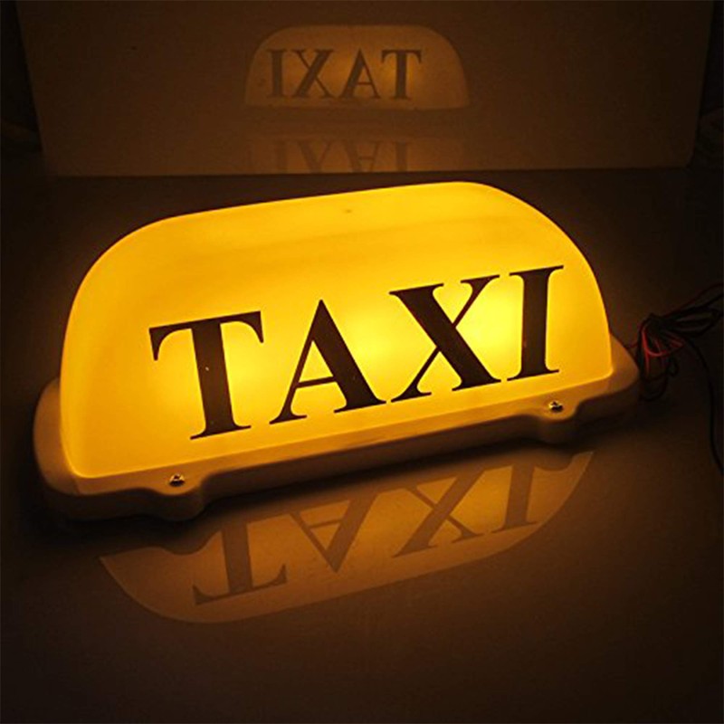 1PC Yellow Shell 12V LED Magnetic Taxi Light Waterproof LED