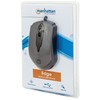Manhattan USB Wired Computer Mouse - 1000DPI, Scroll Wheel, Optical