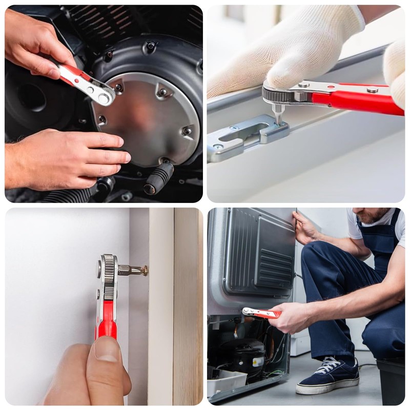 MOSTFUN 21PCS Mini Ratchet Wrench with Screwdriver Bits & Sockets,