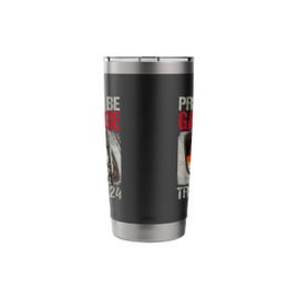 Trump Rides In Garbage Truck Tees, Garbage For Trump Stainless Steel Insulated Tumbler