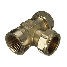15mm x 1/2" x 15mm Compression Threaded End Tee