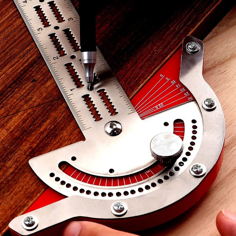 Smgda Protractor, Angle Ruler, 7.9 inches (20 cm), 12.6 inches