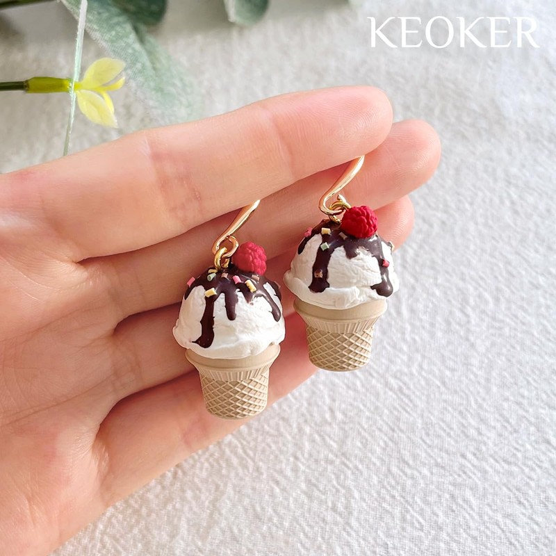 Keoker Ice Cream Polymer Clay Molds, 5 Shapes 3 Sizes
