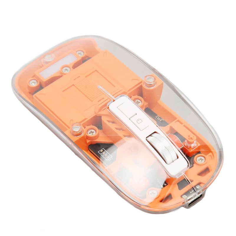Wireless Bluetooth 3 Mode BT5.1 BT5.1 2.4GHz Mouse Transparent Clear
