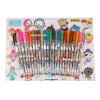 Laxia 24 Pz Pluma De Gel Diferentes Colores Con Glitter