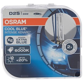 OSRAM XENARC COOL BLUE INTENSE D2S HID xenon arc tubes, discharge lamp, 66240CBI-HCB, Duobox (2 units)