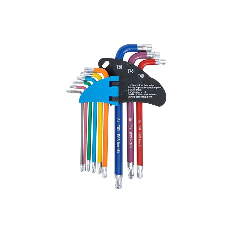 BGS 74464 | Allen Key Set | Multicolour | T-Profile