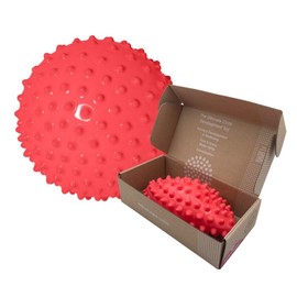 Edushape Original Sensory Ball for Baby - 7" Deflated Red Color Ball Enhances Gross Motor Skills for Kids 6 Months & Up
