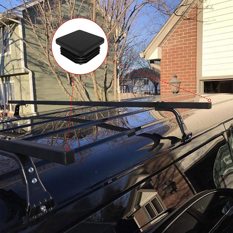 Gizhome Square Plastic Polyethylene Plug 1"x 1", Tubing End Cap,