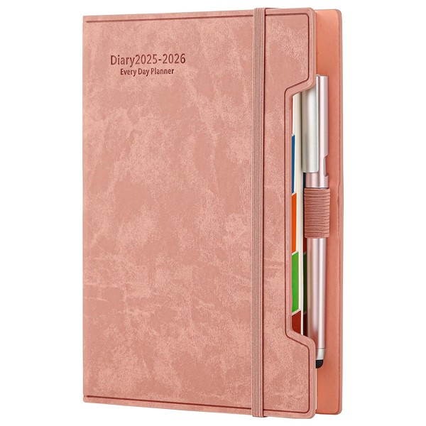 School Diary 2025-2026 A5 Day per Page, Daily Planner 2025-2026,