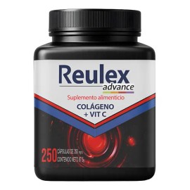 Reulex Advance  250 Cápsulas  Colageno Msm Vitamina Huesos                                                                                            