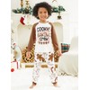 IFFEI Christmas Pajamas for Family Matching PJ's Sets with Cookie