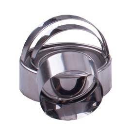 D.Line Stainless Steel Plain Scone Cutter With Handle Set Of 3