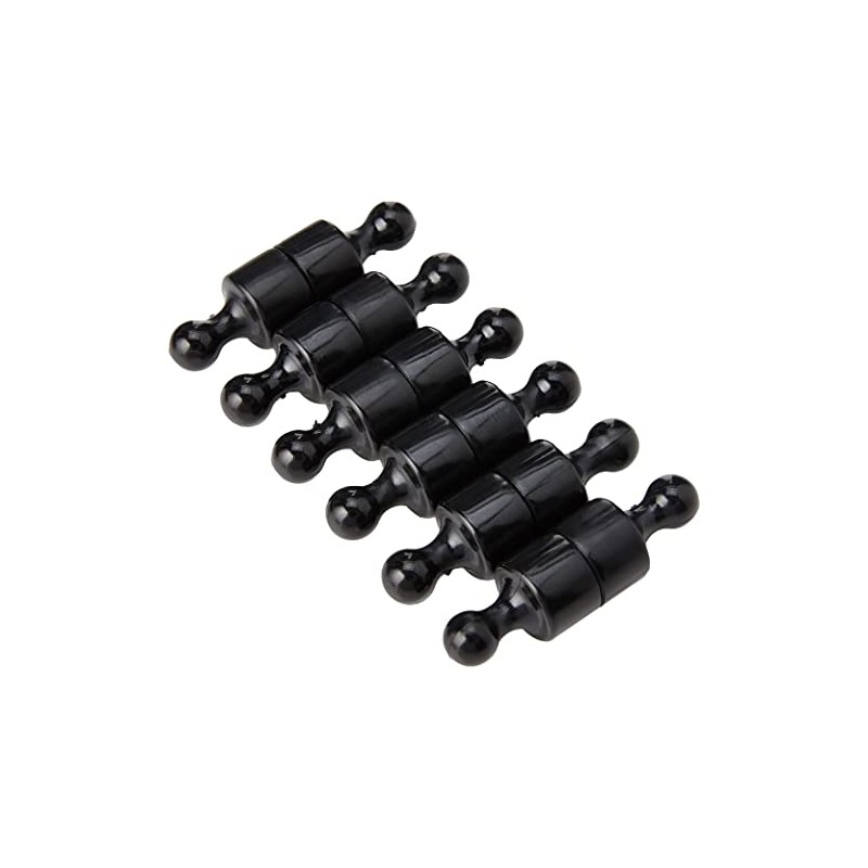 Black Skittle Magnet for Fridge, Office, Whiteboard, Noticeboard, Filing Cabinet