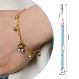 PATIKIL Bracelet Helper Tool, Bracelet Helper to Put on Yourself Jewelry Helper Fastening and Hooking Equipment for Necklace Watch Clasps, Light Blue