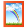 6x8 Orange MDF Picture Frame for Table Top and Wall