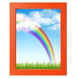 6x8 Orange MDF Picture Frame for Table Top and Wall