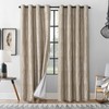 Light Brown and Silvery 100% Blackout Jacquard Geometric Pattern Curtains,52