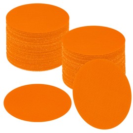 IKAYAS 48 Pcs Orange Carpet Spots Markers One Color Carpet Circles for Classroom Decoration Teacher Supplies, Carpet Floor Dots Carpet Markers for Preshool Kids