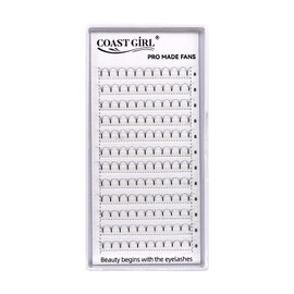 COAST GIRL Premade Fans Eyelash Extensions 3D 4D 5D 6D Short Stem Premade Volume Eyelash Extensions 0.07 Premade Lash Fans C D Curl 8-15mm Handmade Volume Lashes Very Suitable For Beginners And Professional Lash Artists (4D C Curl, 15mm)