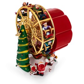 Santa's Whirling Ferris Wheel Rotating Musical Figurine