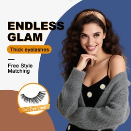 Anyfairy Lash Clusters Wispy Eyelash Clusters 280pcs 10-18mm Cluster Eyelash Extensions 50D 60D Individual Lashes for Self Application （Sylph 50D&60D, 0.07D）