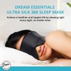 Dream Essentials Ultra Silk 360 Sleep Mask, Mulberry Silk Blindfold