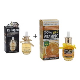 Kit Suero Facial Colageno Y Vitamina C De 40 Ml