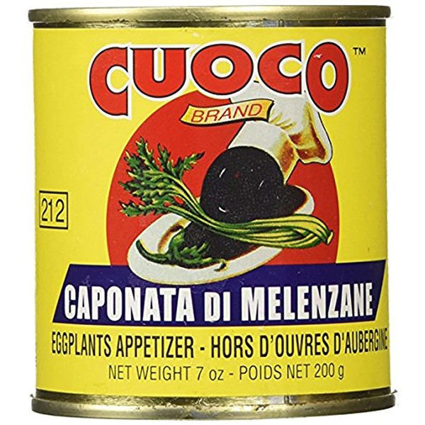 Cuoco - Imported Italian Eggplant Caponata Di Melenzane, Eggplant Appetizer, (5 Pack) - 7 Ounce Cans