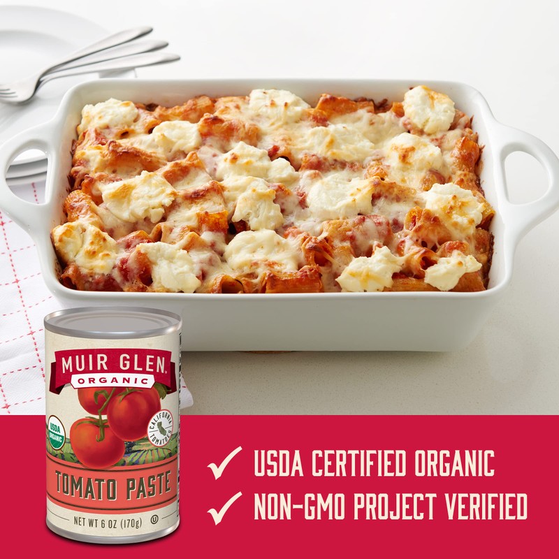 Muir Glen Organic Tomato Paste, 6 oz. (Pack of 24)