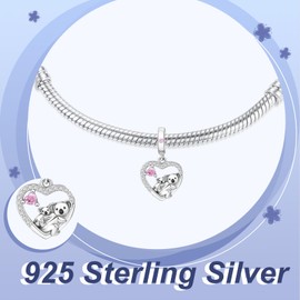 Simphman Animals 925 Sterling Silver Charms Dangles for Bracelets and Necklace Koalas Jewelry Gift for Women Family and Friends