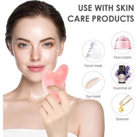Gua Sha Stone Face Massager for Eye Swelling Skin Tightening of Face