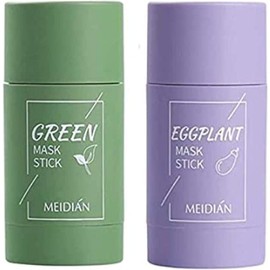 Té Verde Limpiadora Mascarilla SóLida Limpiadora De Acné Belleza Piel Té Verde Planta Hidratante Mascarilla SóLida Stick Mascarilla Limpia Mascarilla De Barro Control De Aceite Espinillas Reducir Los Poros Mascarilla De Frotis