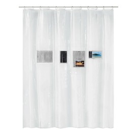 Kleine Wolke Pocket Shower Curtain, PEVA, Clear, 180 x 200 cm