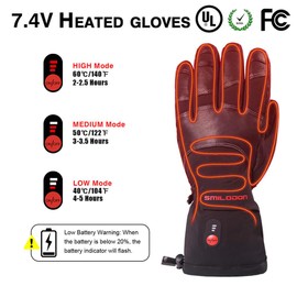 Smilodon Heated Gloves, Unisex Rechargeable Battery Powered Electric Heating Glove