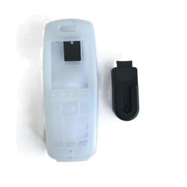 Silicone Case for Spectralink 8440 with Swivel/ratcheting Belt Clip *Improved* (Clear)