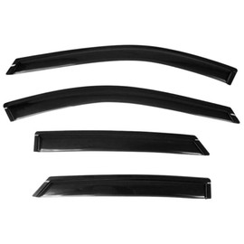 VioletLisa 8 Pieces - Sun Rain Guard Window Visors Front Rear Left Driver Right Passenger Upper Side Tape External Window Style Acrylic Smoke Tinted Set for Chevy for Impala 2014-2020