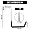 Encuryna Pack of 4 Robust Rafter Hooks, 19 cm, S-Garage