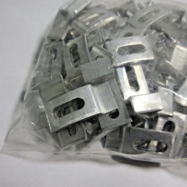 A & A 20 LOT Silver Storm Screen Porch Door Aluminum Panel Clips